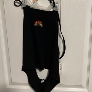 Black halter top ties behind the neck